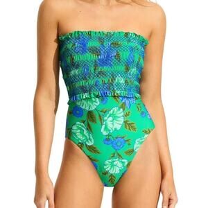 B25 Sea Folly One Piece Swimsuit Womens 12 Taylor Swift 1989 Inspo Floral